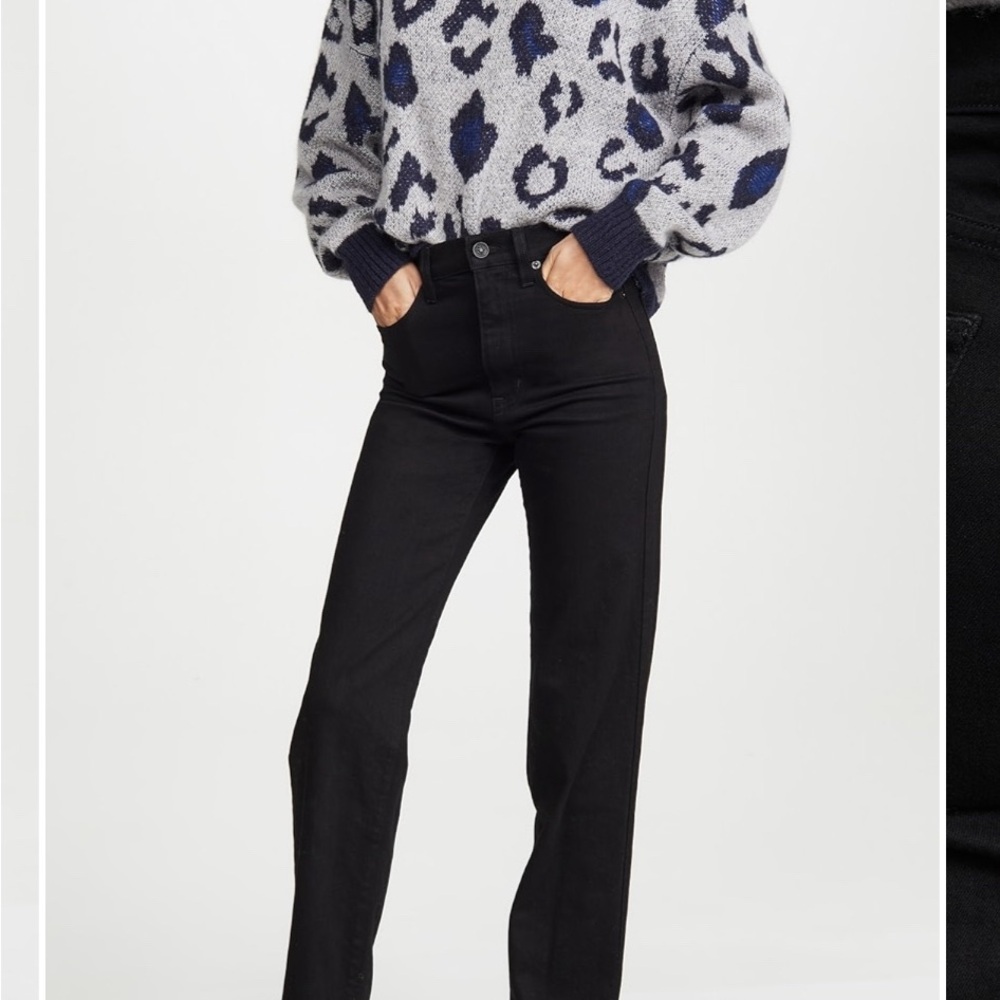 SLVRLAKE London jeans size 25 straight fit black denim